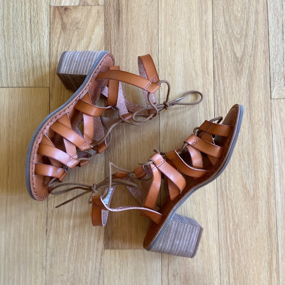 Gladiator Style Heeled Sandals